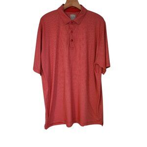 Callaway Golf Opti Dri Polo Shirt Red White Polka Dot Mens Large‎ EUC